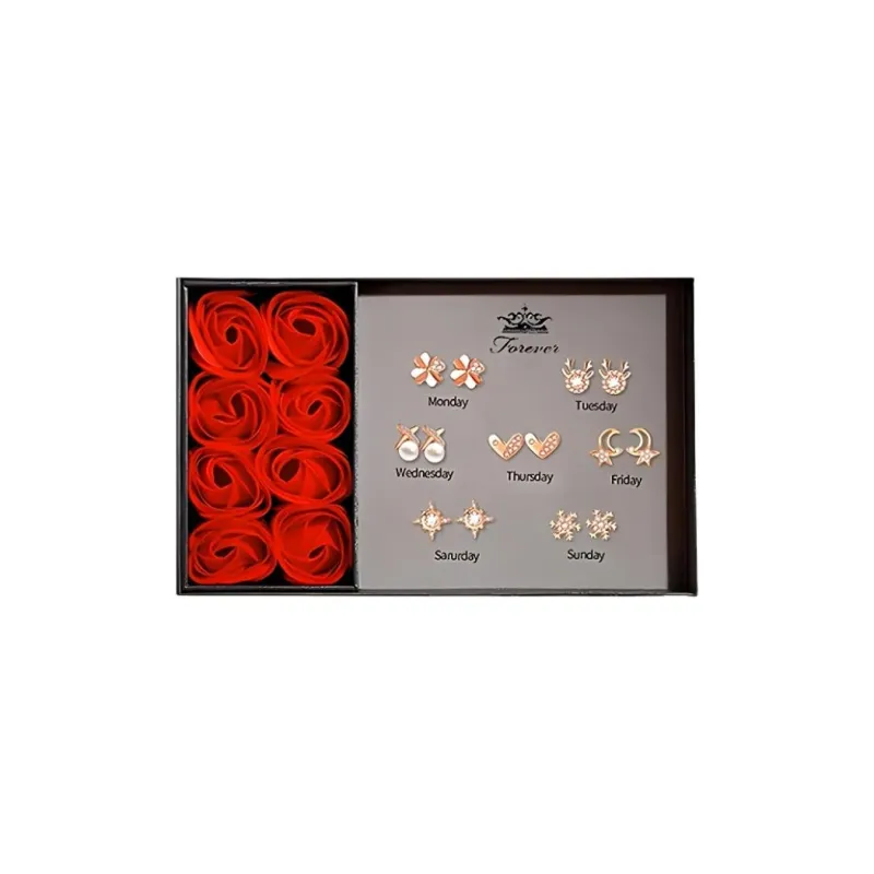 FUNILUOFU 999 Fine Silver Stud Earrings Unisex-3