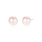 Chinese Steamed Bun Pearl Earring Post