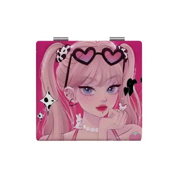 Love Of Wormwood Millennial Hot Girl Style Double Sided Mirror Portable And Foldable Handheld