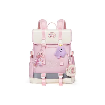 CNOLES Fabric Backpack Regular Women's Cardamom Pink/Ice Sea Blue