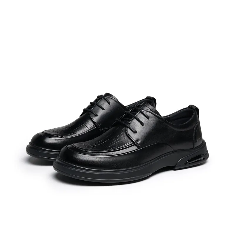 HLA Men's Casual Shoes Men Low Top Black-1