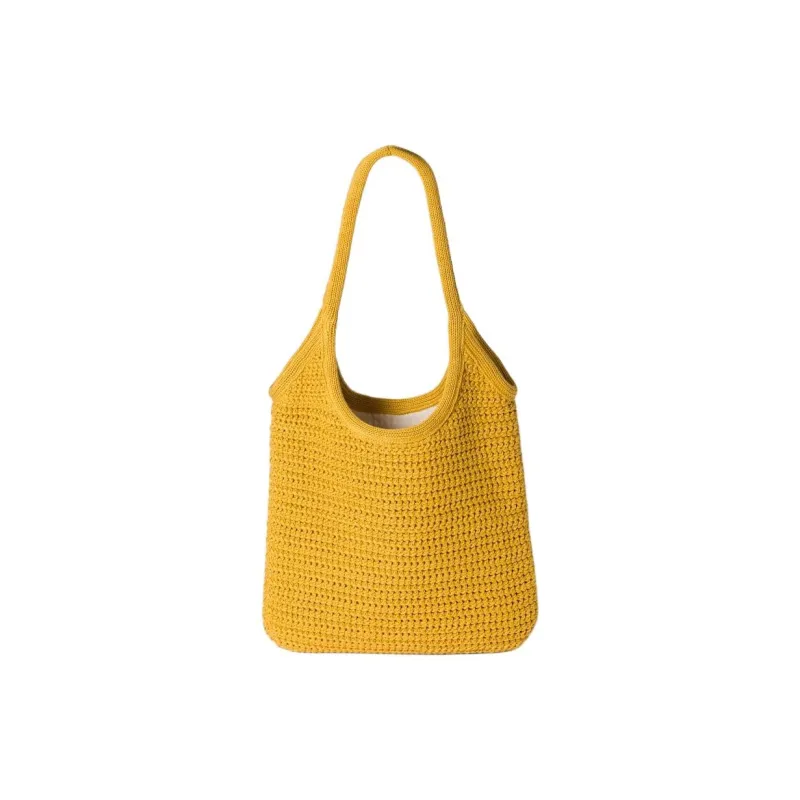 MIU MIU Ivy Cotton Tote Bag, Shopping Bag, Shoulder Bag, Handbag Women's Ochre-1