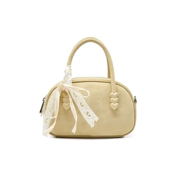 JOSINY Synthetic Leather Shoulder Bag, Crossbody Bag, Handbag Women's Ecru/Nude Pink/Light Yellow