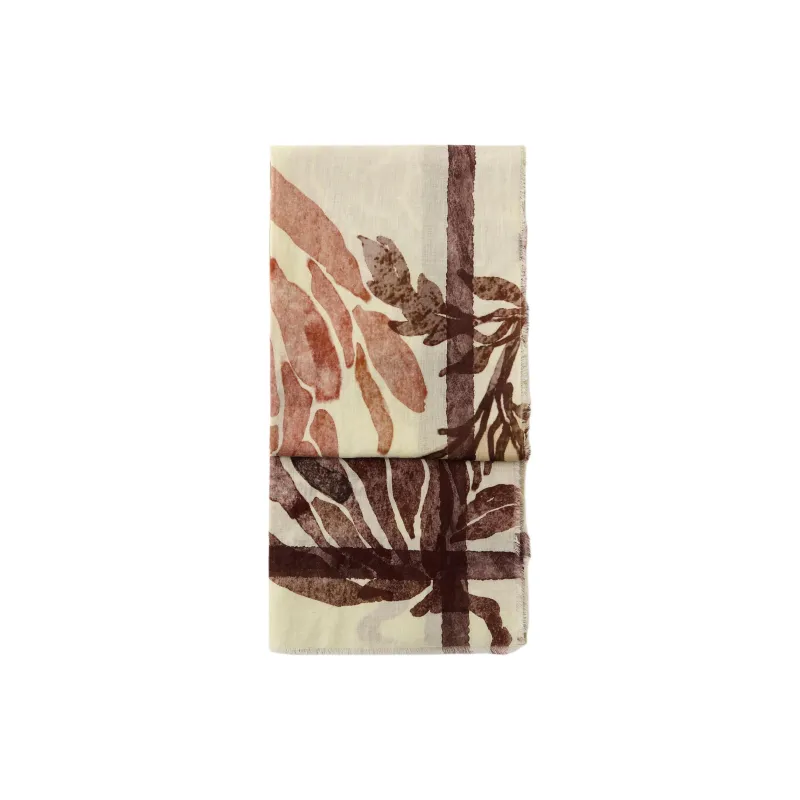 ZARA Cotton Knit Scarves Women's Sand-0