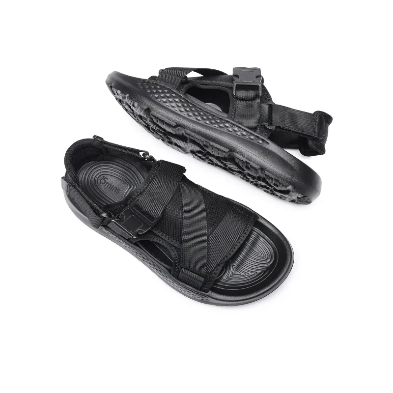 15 MINS Beach Sandals Men's Black-3