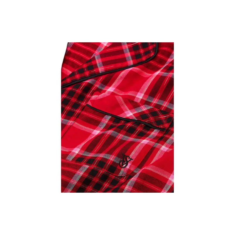 Victoria's Secret Pajama Set Women's Red Plaid-1