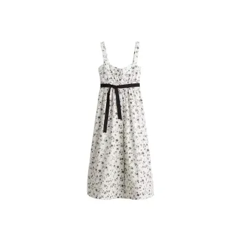H&M Slip Dresses Women's White/Black