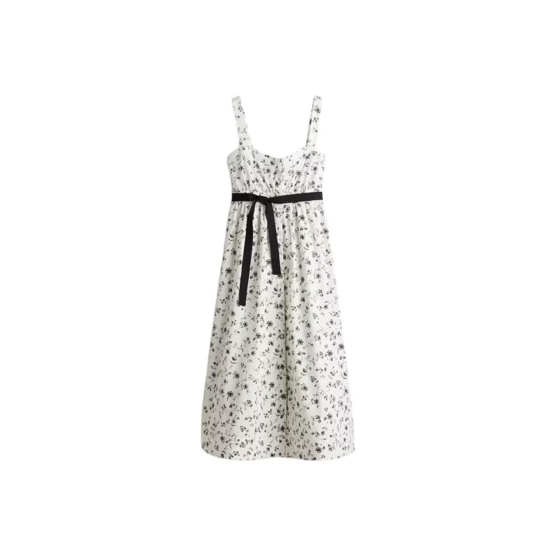 H&M Slip Dresses Women's White/Black-0