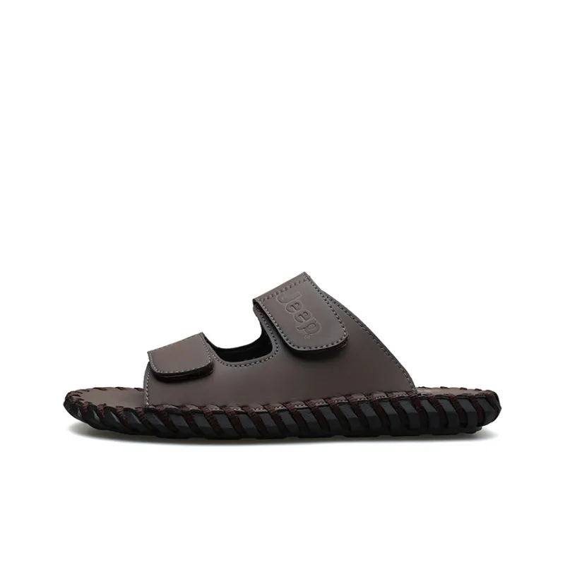Jeep Rubber Sole Slip Resistant Abrasion Resistant Slide Slippers Men's-12