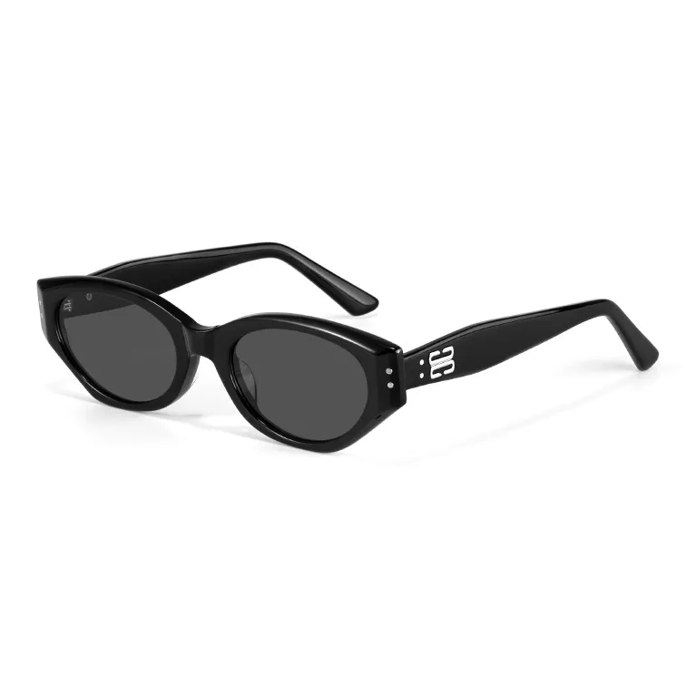 MK MINGKU Plate Frame Cat Eye Sunglasses Unisex-0