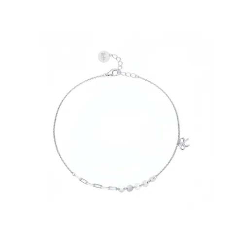 Barbie S925 Silver Bracelets Women's Silver, Gift Box Set