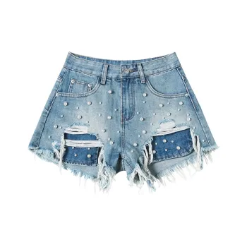 Garbege Denim Shorts Women's Vintage Blue