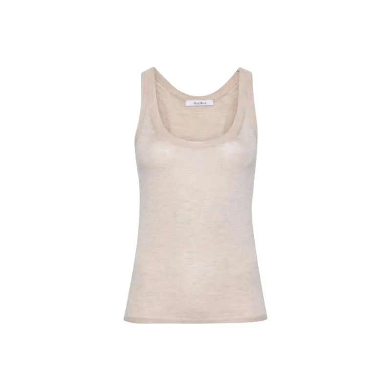 MaxMara Straight Hem Sleeveless Top-0
