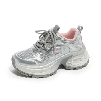 Lee Cooper Slip Resistant, Abrasion Resistant, Height Increasing, Breathable Low Top Chunky Sneakers Women's
