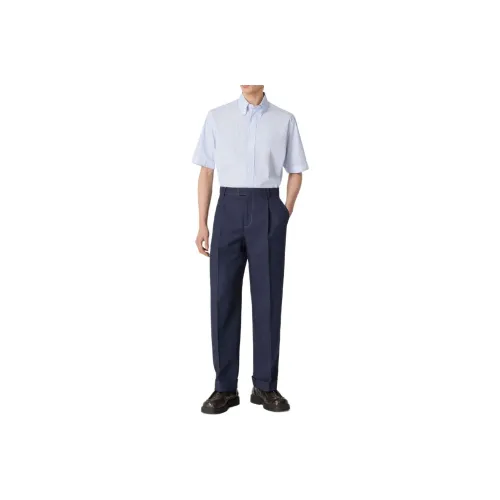 Bottega Veneta SS25 Casual Pants Men's Dark Indigo