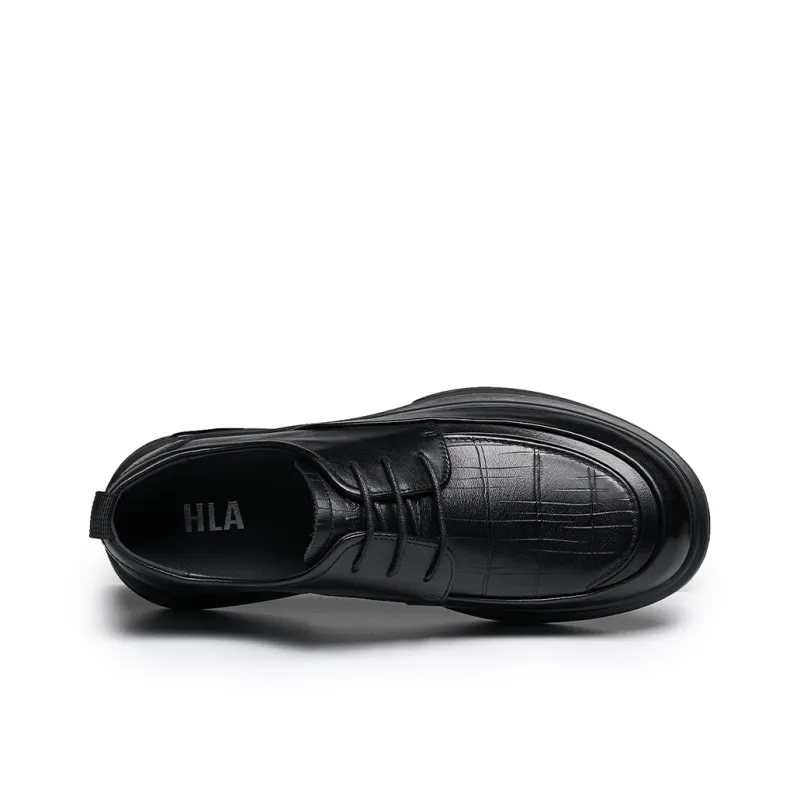 HLA Men's Casual Shoes Men Low Top Black-2