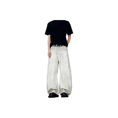 HAPPY PARTY Jeans Unisex White