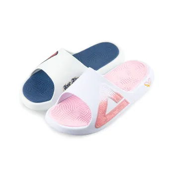 PEAK Tai Ji1.0 Slip Resistant Abrasion Resistant Cushioning Slide Slippers Unisex Blue Pink Mismatched