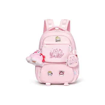 CNOLES Fabric Backpack Women's Pink Cream/Cream White