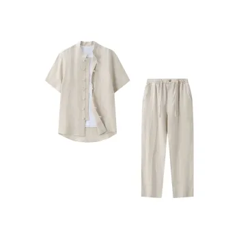XUANSHENG Shirt Matching Set Men's