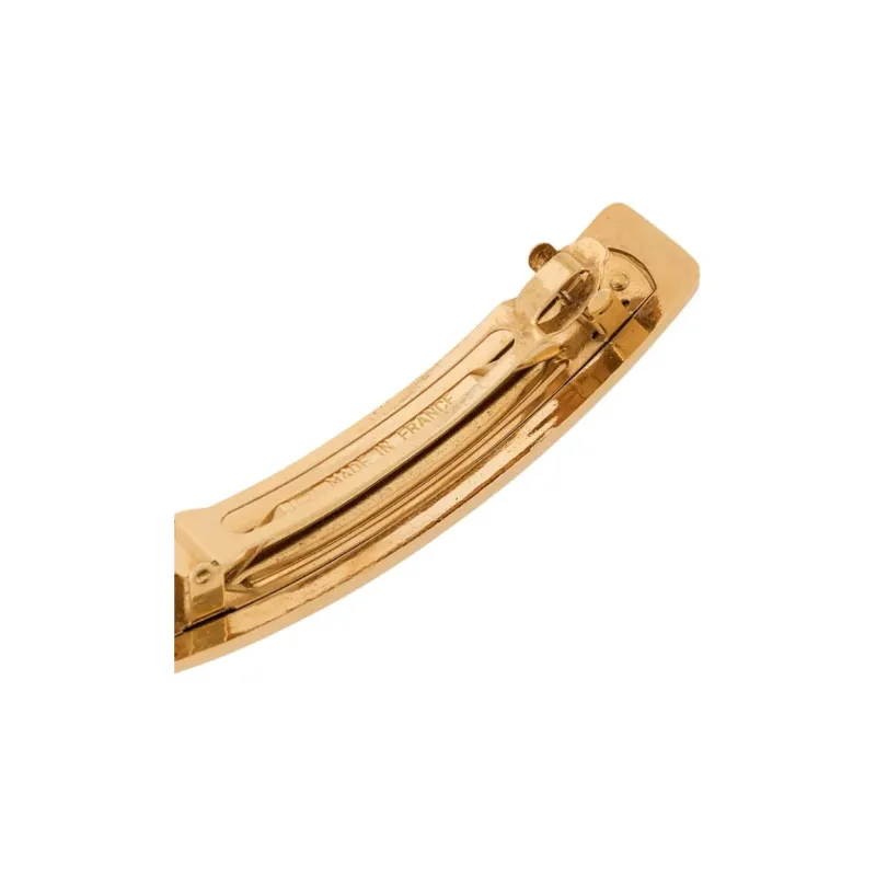 CHANEL 1980s Engraved Logo Hair Pin-2
