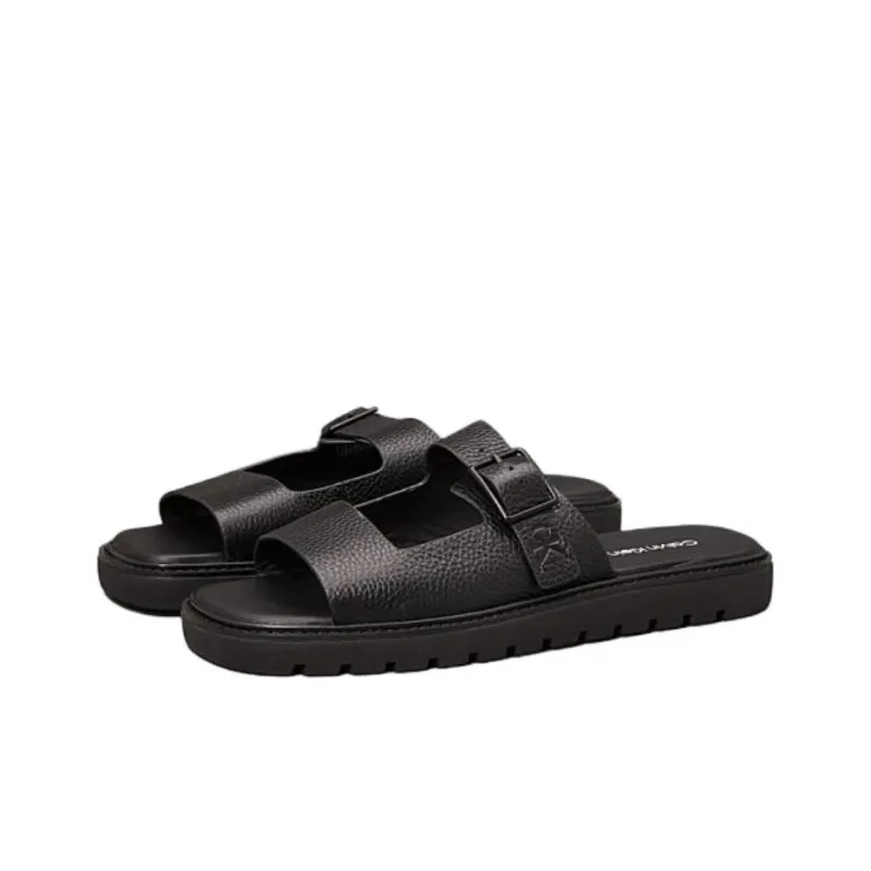 CKJ CALVIN KLEIN JEANS Slide Slippers Men's Brown-2