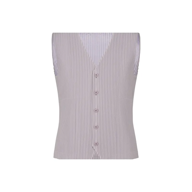 Homme Plissé Issey Miyake Tank Top Men's Purple-6