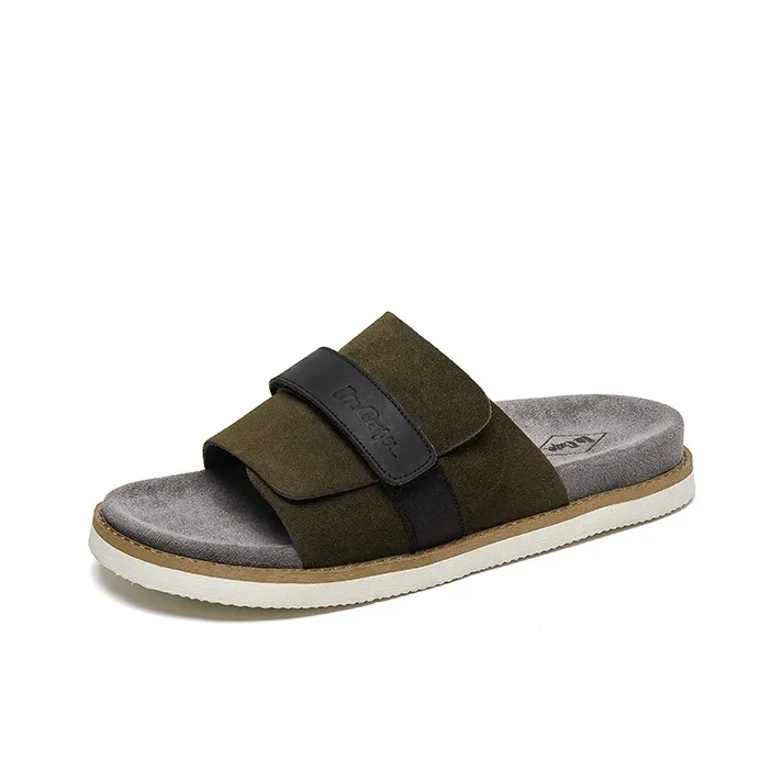Lee Cooper EVA Leather Patchwork Slip Resistant Slide Slippers Men's-1