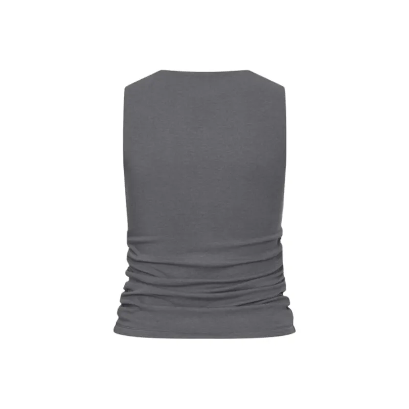 URBAN REVIVO Tank Tops Women's Dark Gray-1
