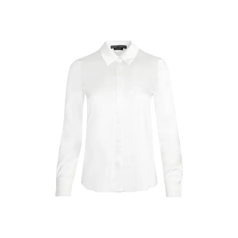 ALICE+OLIVIA Shirts Women's Gray White-0