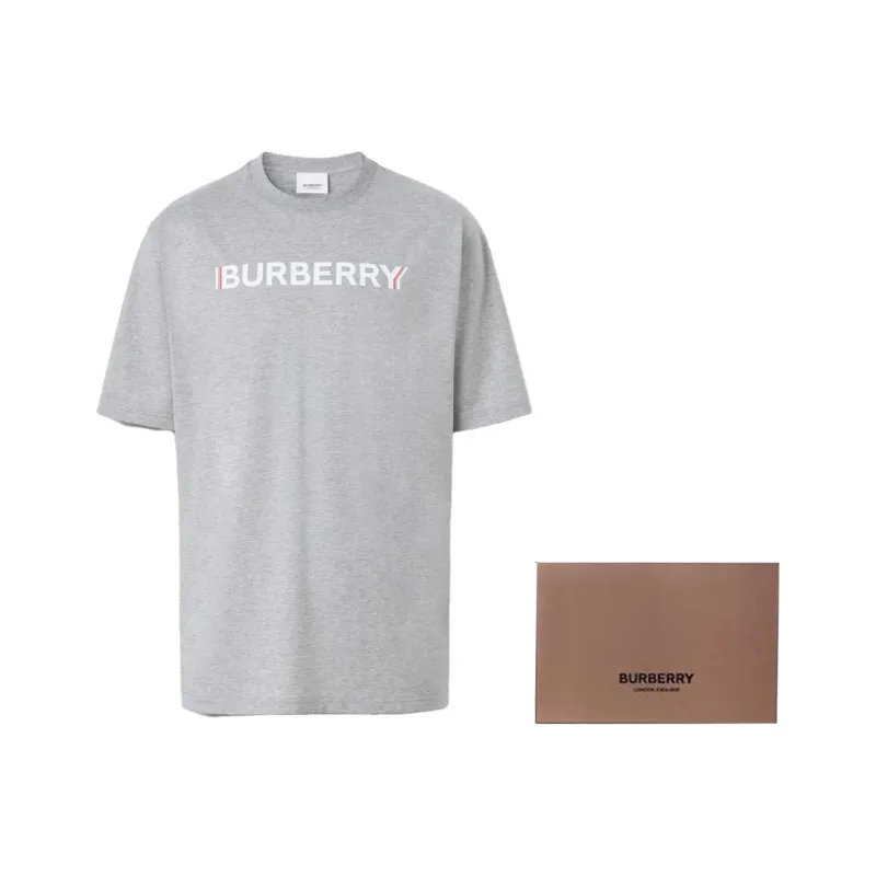 Burberry T Shirts Men Gray-4