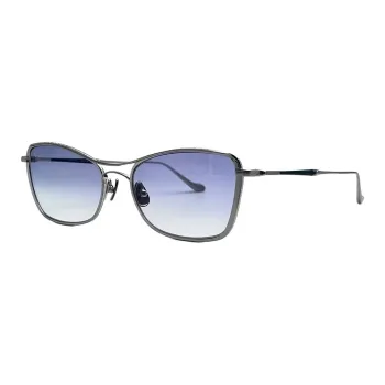 Matsuda Titanium Aviator Sunglasses Women's Silver Black