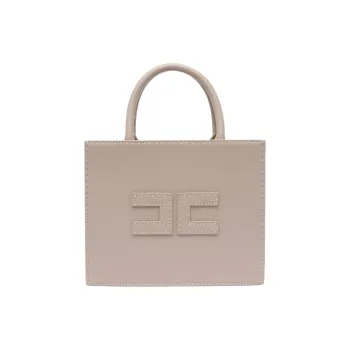 Elisabetta Franchi Polyester Tote Bag, Shopping Bag, Shoulder Bag, Crossbody Bag, Handbag Trumpets Women's Light Umber