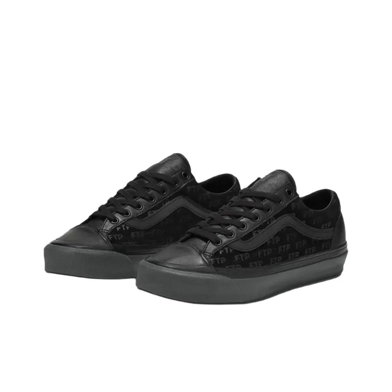 FTP x Vans Old Skool 36 Anti Slip Wear Resistant Low Top Skateboard Shoes Men's Black-1