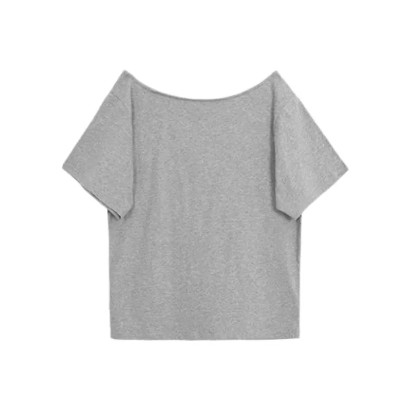 ABCMININ T Shirts Women's Gray-1