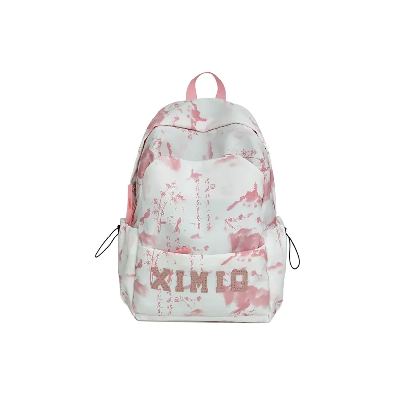 Yalu Nylon Backpack Unisex Black/Green/Blue/Pink-0
