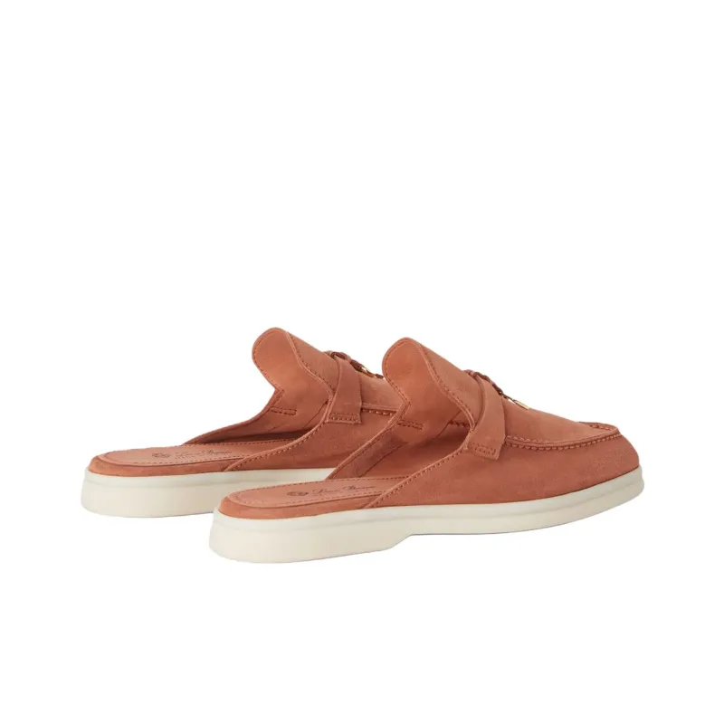 Loro Piana Closed Toe Slippers Women's Dark Orange-3