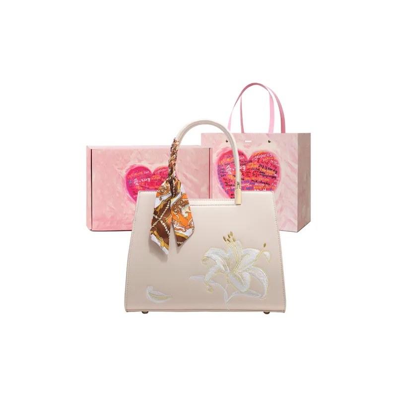 NATTY PU Crossbody Handbag Women's Lily Beige White/Peony Blue-0