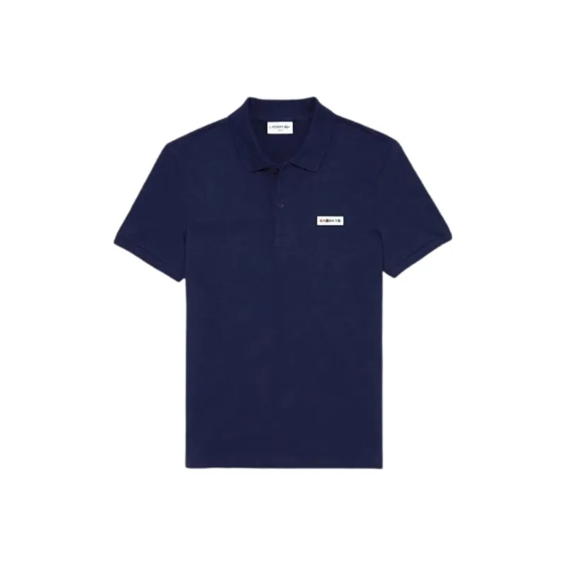 LACOSTE Polo Shirt Men's Marine Blue-0