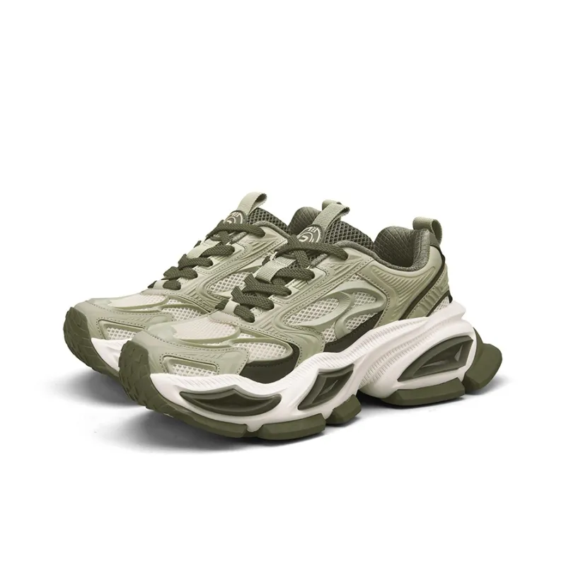 ROHR Slip Resistant, Abrasion Resistant, Height Increasing, Breathable, Lightweight Low Top Chunky Sneakers Men's-8