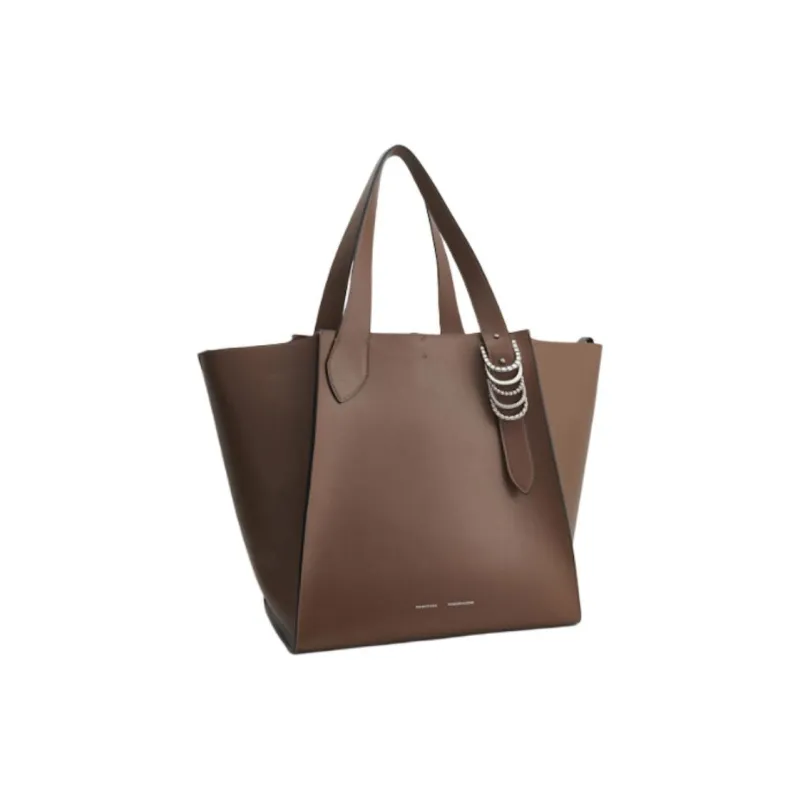 DOROTHEE SCHUMACHER Calfskin Tote Bag, Shopping Bag, Handbag Women's Taupe-1