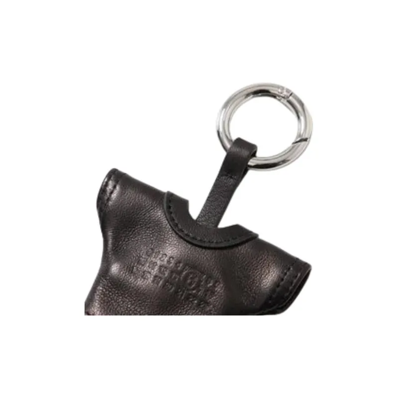MIU MIU Sheepskin Keychains Unisex Black-2
