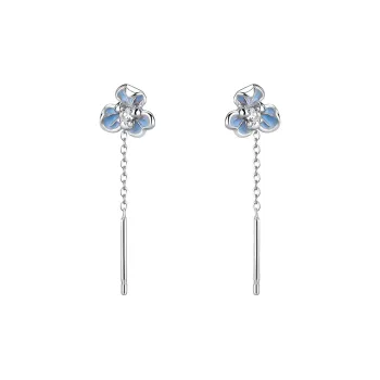 NIANNIANXI S 999 Fine Silver Drop Earrings Women's