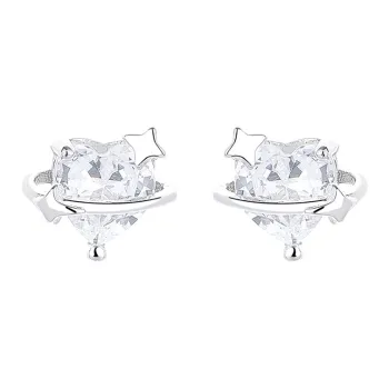CENTURY&KINDLE S925 Silver Stud Earrings Women's