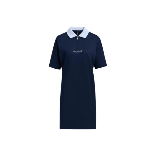 Adidas VERBIAGE Short Sleeved Dress Women's Dark Indigo