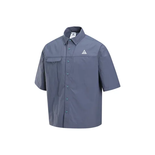 Nike Swoosh ACG 'Orb Weaver' Repel Shirt Men's Lightning Blue/Smoke Blue/Summit White