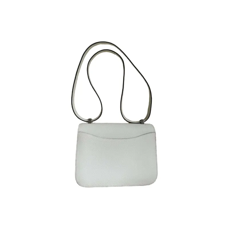 HERMES Constance Enamel Buckle Crossbody Bag, Shoulder Bag Women's Bubble Green-1