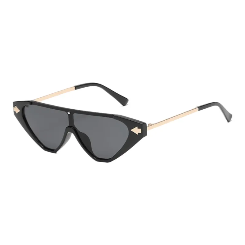 SOMAN Metal Irregular Shape Sunglasses Unisex-0