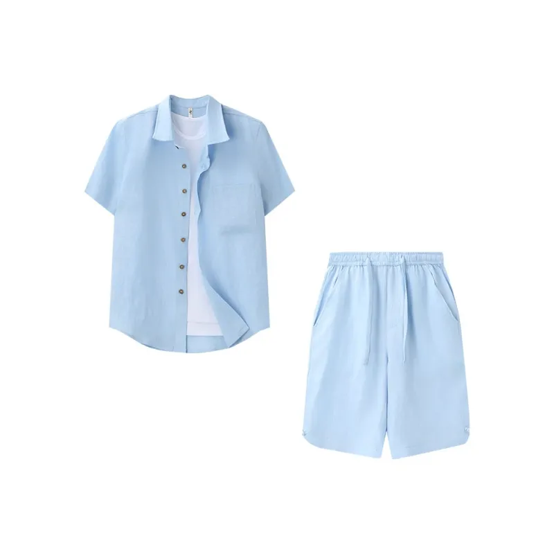 XUANSHENG Shirt Matching Set Men's-9
