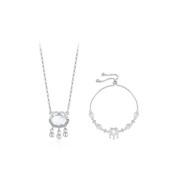 Inkopper Colored Glaze Necklaces Women's